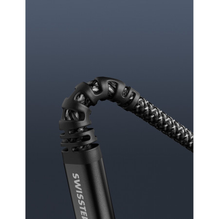 Cavo di ricarica e trasmissione Swissten Kevlar USB/Lightning 1,5 m