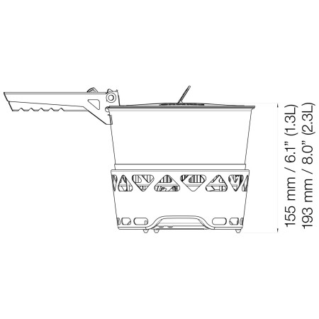 Set da cucina Primus PrimeTech Stove Set II 2,3 l