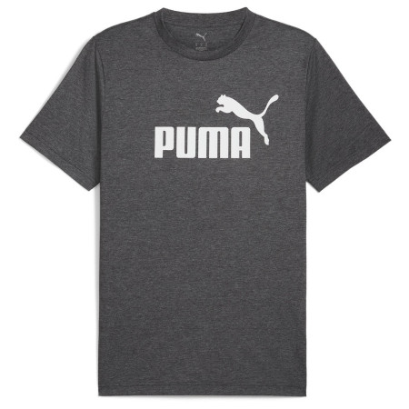 Maglietta da uomo Puma Ess No. 1 Logo Heather Tee nero PUMA Black