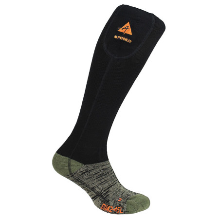 Calze riscaldate Alpenheat Fire Wool Socks nero/grigio black / green