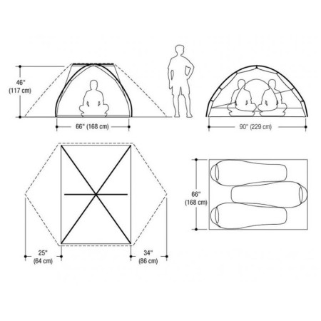 Tenda ultraleggera Marmot Tungsten UL 3P