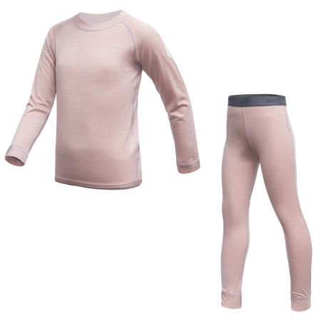 Intimo sportivo per bambini Sensor Merino Air Set Dusty Pink rosa chiaro Dusty Pink