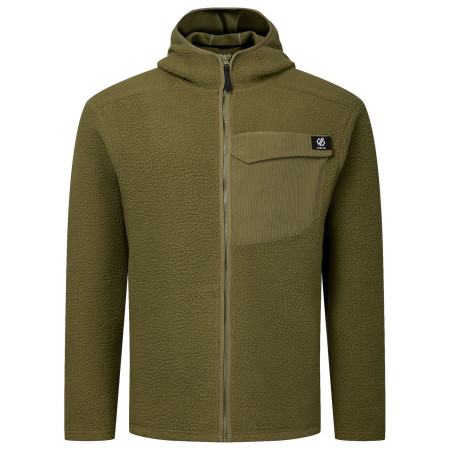 Felpa da uomo Dare 2b Firn Hooded Borg Fleece verde MartiniOlive
