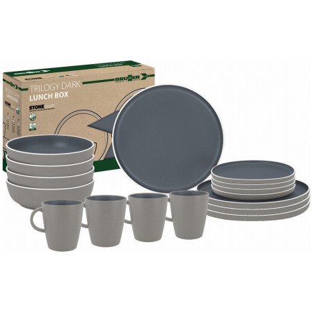Set di stoviglie Brunner Lunch Box Trilogy Dark