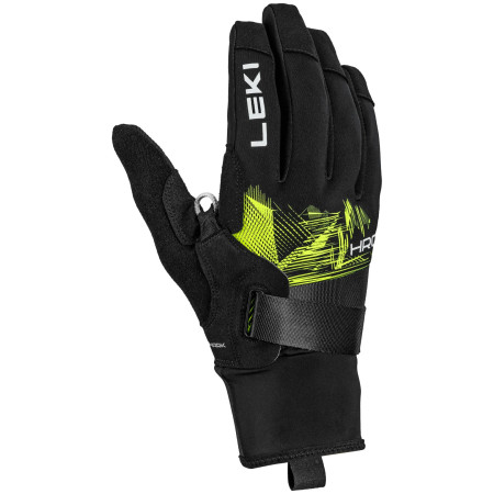 Guanti da sci di fondo Leki HRC Race TR nero/giallo black-neonyellow-white