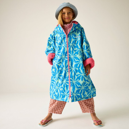 Cappotto antipioggia Regatta Junior Waterproof Changing Robe SBluFlPiLem