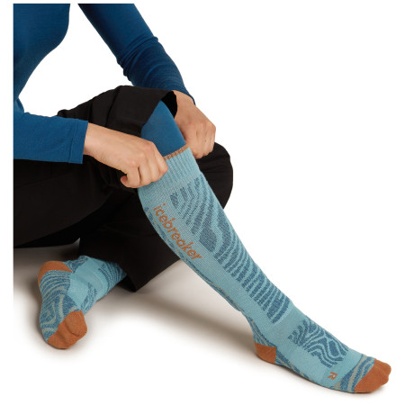 Calzini da donna Icebreaker Women Merino Blend Ski+ Medium OTC Mountain Contour