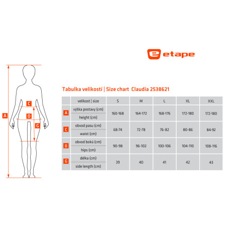 Pantaloncini da ciclismo da donna Etape Claudia