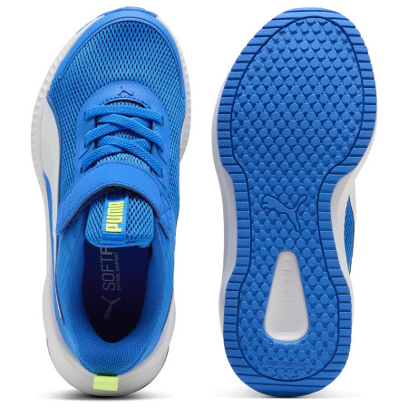 Scarpe da bambino Puma Flyer 4 AC+ PS Racing Blue-Lime Squeeze-