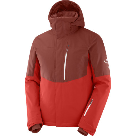 Giacca da uomo Salomon Speed Jacket M rosso GojiBerry/MadderBrown/White