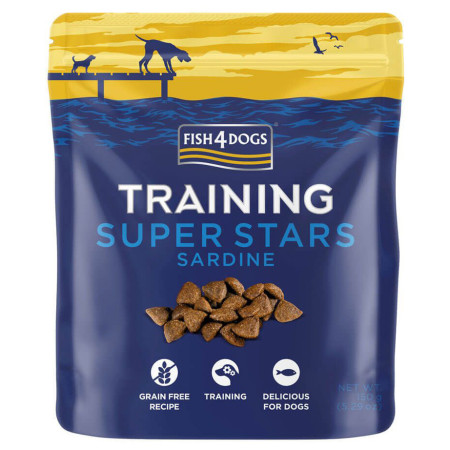 Snack per cani Fish4Dogs Training Super Stars Sardine 150g