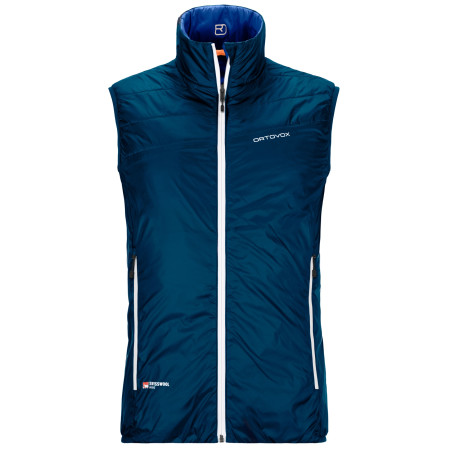 Gilet da uomo Ortovox Swisswool Piz Cartas Vest M blu scuro PetrolBlue