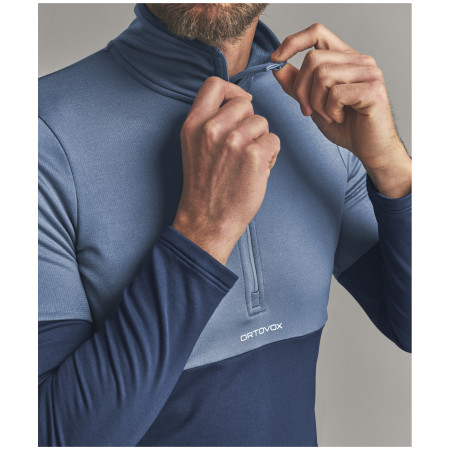 Felpa da uomo Ortovox Fleece Light Zip Neck