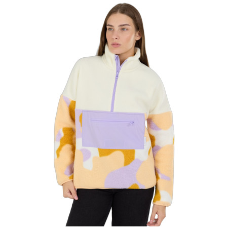 Felpa da donna Fundango Riva Hybrid Pullover giallo/viola corn cloud