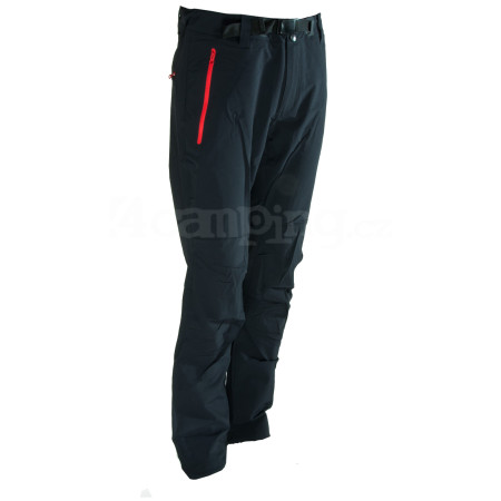 Pantaloni da uomo Northfinder Klinovec nero/rosso