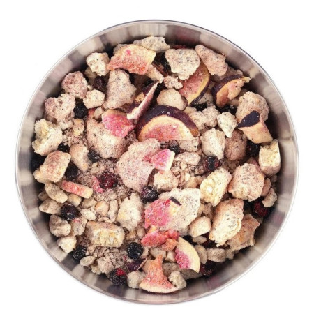 Cibo disidratato Lyo food Porridge al coco con mirtilli