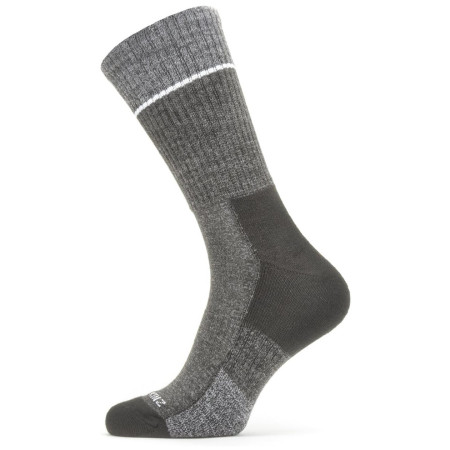 Calze SealSkinz Solo QuickDry Mid Length Socks nero/grigio Black/Grey