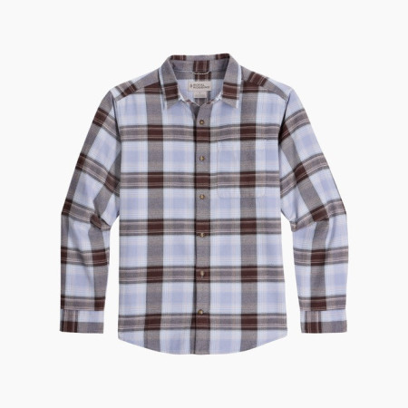 Camicia da uomo Royal Robins Lieback Organic Cotton Flannel L/S blu/rosso Shasta Blue Oak Pld