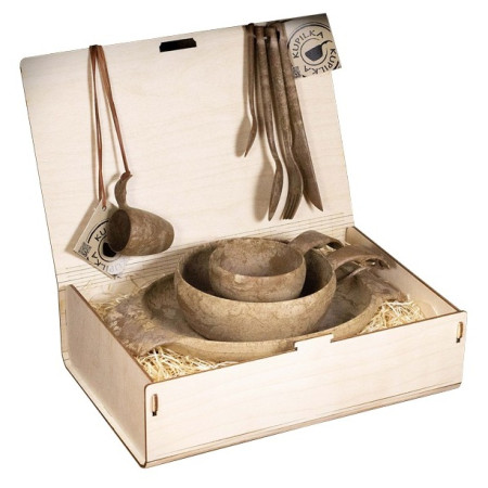 Vystavená sada Kupilka Premium marrone Brown