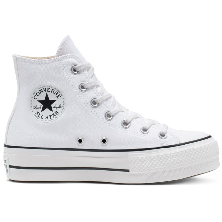 Scarpe da donna Converse Chuck Taylor All Star Lift Mid bianco WHITE
