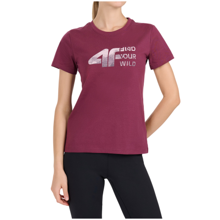 Maglietta da donna 4F Tshirt F3496 rosa Dark Pink