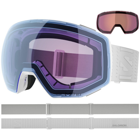 Occhiali da sci Salomon Radium Prime Sigmaphoto +1Lens bianco White