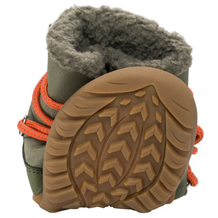 Stivali invernali per bambini Viking Outdoor Footwear Birch Barefoot Warm WP Pull-on Olive
