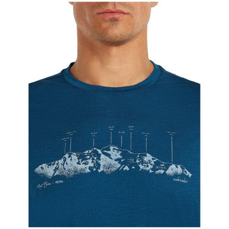 Maglietta da uomo Icebreaker Men Merino 150 Tech Lite SS Tee The Peaks