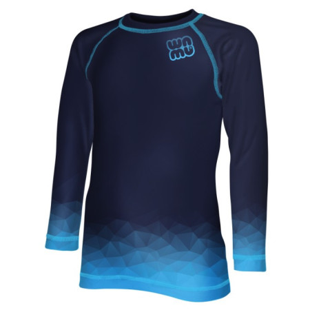 Maglietta sportiva per bambini WAMU Mozaika dark blue blu