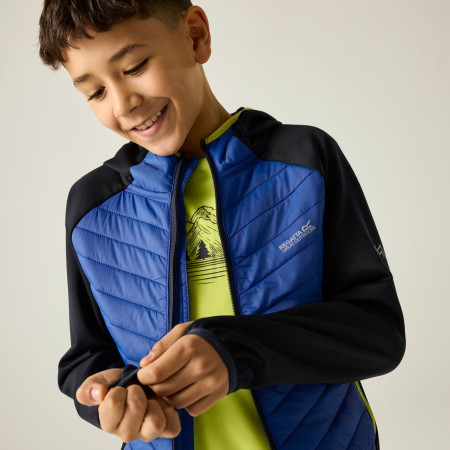 Giacca da bambino Regatta Junior Andreson Hybrid Nvy/OlympBlu