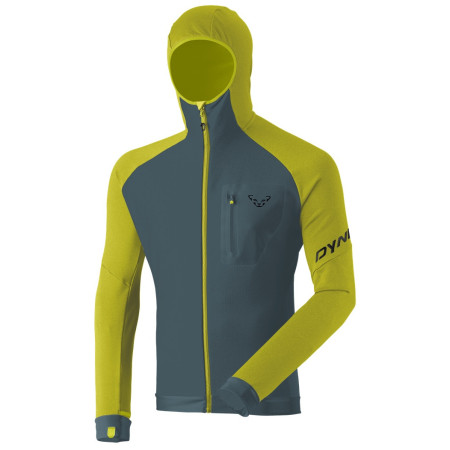 Felpa da uomo Dynafit Radical Ptc M Jkt verde/grigio 2881 - golden lime/0720