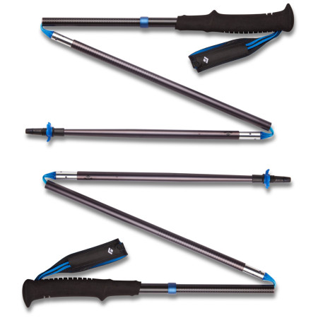 Bastoncini da trekking Black Diamond Distance Z Poles nero/blu Pewter
