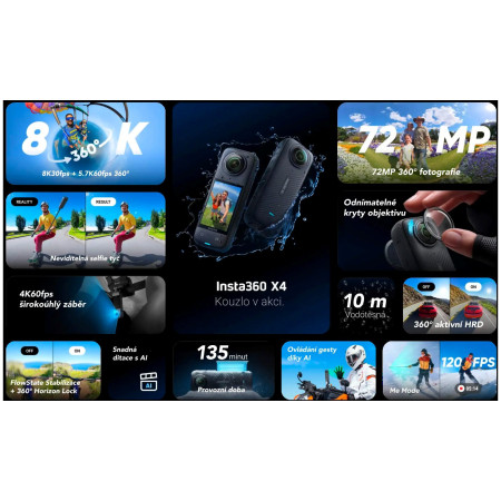 Telecamera Insta360 X4