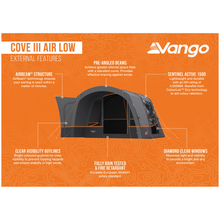 Tenda per minibus Vango Cove III Air Low
