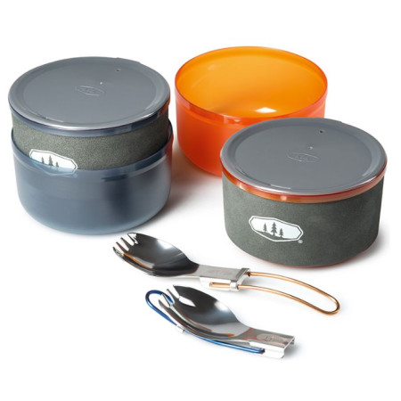 Set di stoviglie GSI Outdoors Halulite Dualist HS