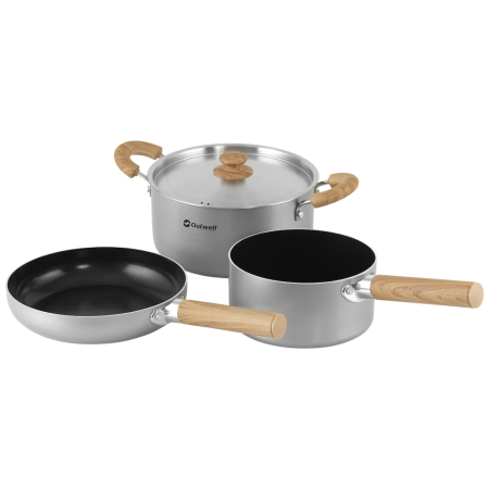 Set di stoviglie Outwell Feast Ceramic Set M argento Black & Grey
