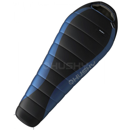 Sacco a pelo in piuma Husky Drape -20°C nero/blu