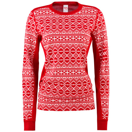 Maglietta da donna Kari Traa Hjerte Ls rosso/bianco Heart
