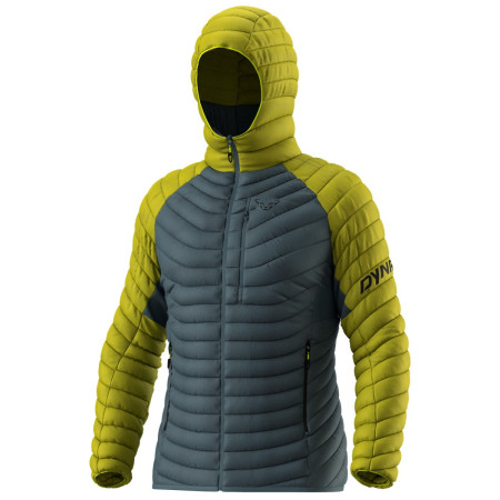 Giacca da uomo Dynafit Radical Dwn Rds M Hood Jkt verde/grigio 2881 - golden lime/0720