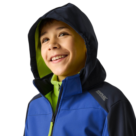 Giacca softshell per bambini Regatta Haydenbury Navy/Olympian Blue