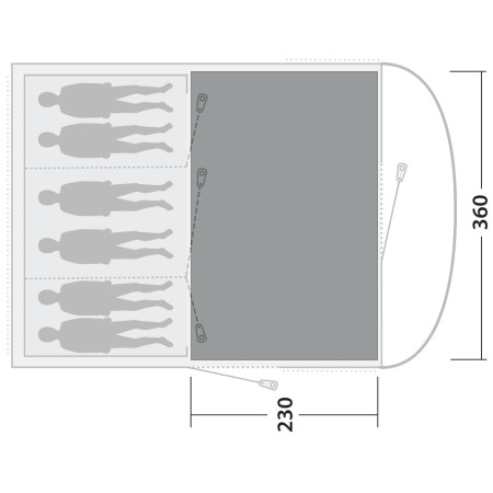 Tappeto per tenda Outwell Cozy Carpet Sky 6