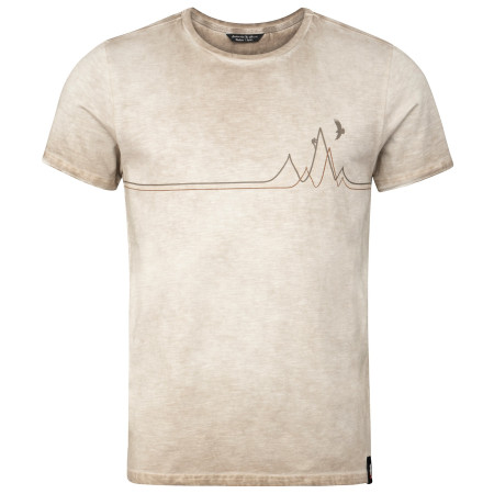 Maglietta da uomo Chillaz Rigi Mountain Line beige SandWashed