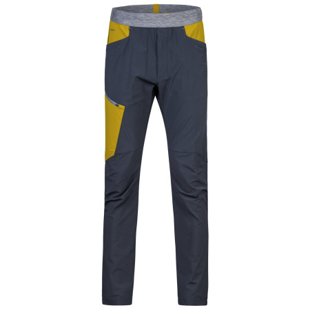 Pantaloni softshell da uomo Hannah Torrent grigio/giallo india ink/golden palm