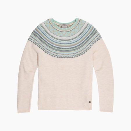 Maglione da donna Royal Robins Westlands Fairisle Crew beige Chalk Htr Manzanita Pt