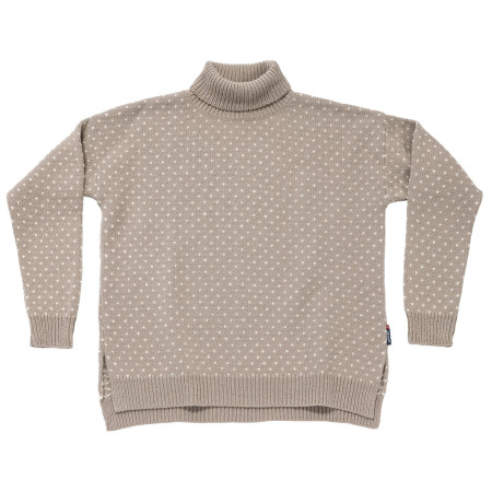 Maglione con collo alto da donna Devold Sørisen Wool High Neck Wmn grigio STONE/OFFWHITE