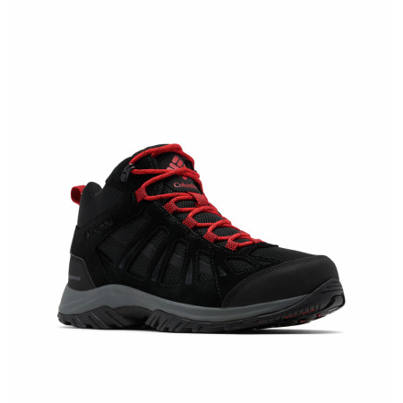 Scarpe da trekking da uomo Columbia Redmond™ III Mid Waterproof nero/rosso Black, Mountain Red