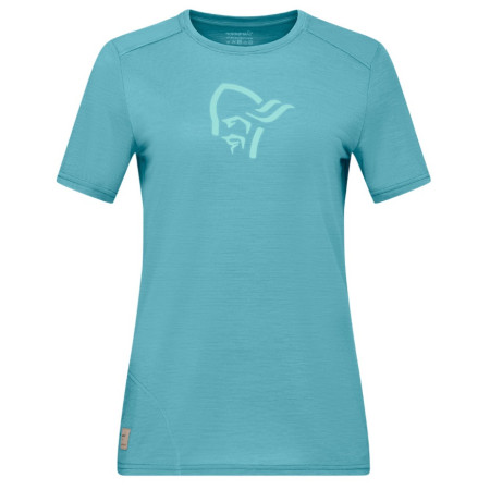 Maglietta da donna Norrona femund equaliser merino T-shirt azzurro Brittany Blue