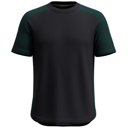 Maglietta da uomo Smartwool M Active Mesh Short Sleeve nero/verde evergreen/black