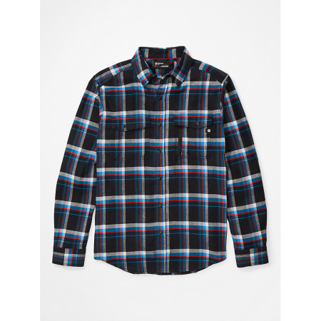 Camicia da uomo Marmot Tromso Midweight Flannel LS nero Black