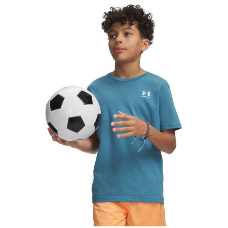 Maglietta da bambino Under Armour B SPORTSTYLE LC SS Blue blu Blue